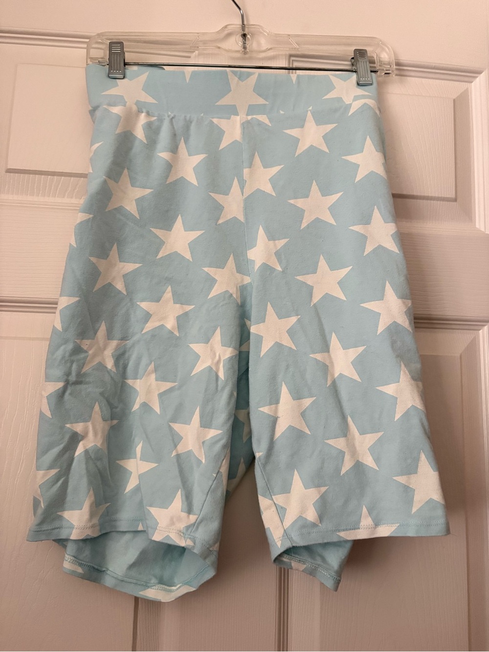 Torrid Sz light blue w/ white stars Bike Short